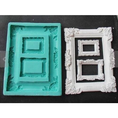 Frame Silicone Rubber Flexible Food Safe Mold Clay Mold Gum Paste Mould- Resin, Chocolate Silicone Moulds PRZY Eco-friendly 001