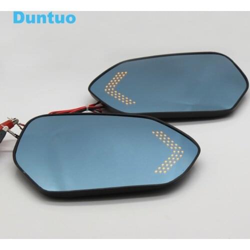 Blue Mirror Glare Proof Mirror Turn Signal Lamp Heated Rearview Mirror For Toyota C-HR CHR 2016-18 Japanese Version