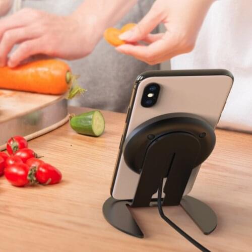 QI standard wireless fast charger detachable wireless charging mobile phone holder for iPhone Samsung millet 15W fast charging