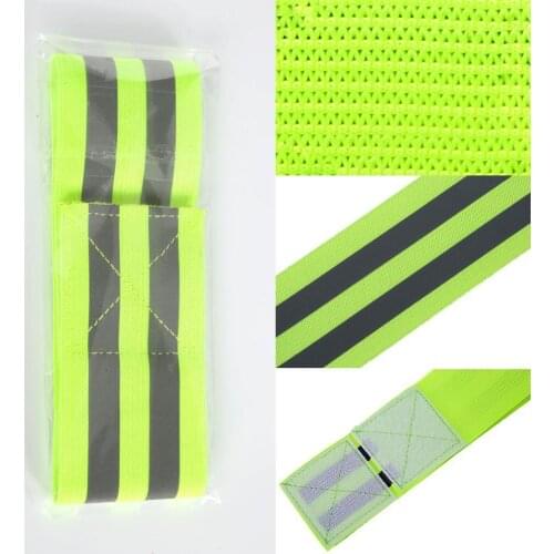 1pcs Outdoor Sports Reflective Elastic Armband Night Sports Running Bands Equipment Emergence Warning Safety Reflective Cyc