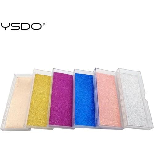 YSDO 20 Pieces eyelash box makeup 3d mink lashes box false eyelashes glitter box full strip lashes packaging wholesale