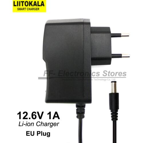 2021 Liitokala 12.6V 1A 3A 5A Lithium battery pack charger 3S battery 12V charger DC head is 5.5 * 2.1mm