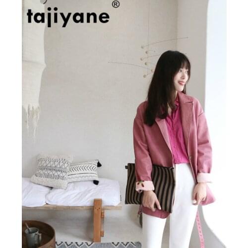 Womens Jacket Leather Women Clothes Coat Female Sheepskin Coat Spring 2021 Coats and Jackets Women PY18724 WPY496