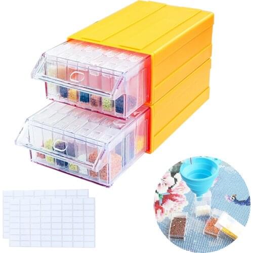 Diamond Painting Tools Accessories Drawer Storage Box Beads Container Removable Diamond Embroidery Stone Mosaic Convenience Box