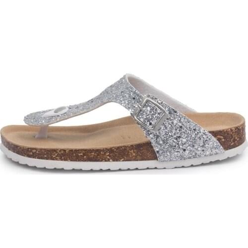 2020 New Summer Women Sandals Flats Cork Slippers Casual Shoes Print Mixed Colors Slides Flip Flop Plus Size 35-45 Hot sale pink