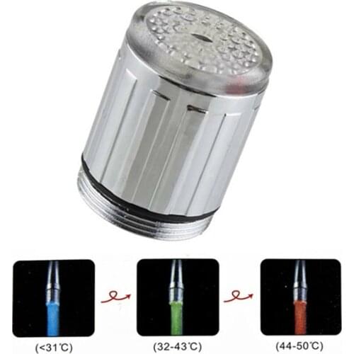 5pcs/lot NEW Temperature Sensor 3 Color RGB Glow Shower LED Light Water Faucet Tap+free shipping-10000574