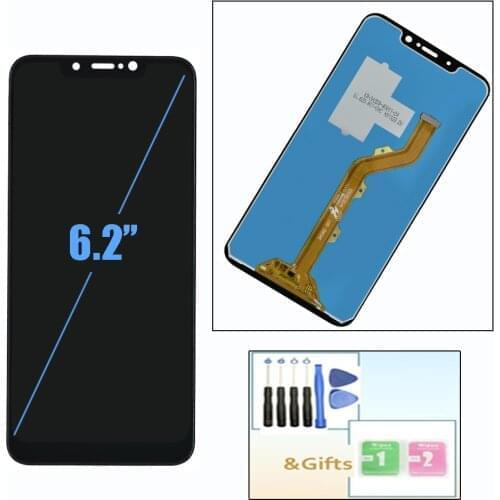 6.2" NEW Original For Tecno Spark 3 Pro KB8 / Tecno Spark 3 KB7 LCD Display With Touch screen Digitizier Assembly parts