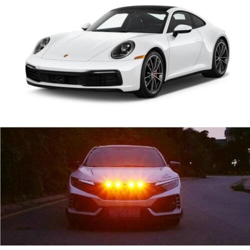 Car Accessories Grille Light Lamp For PORSCHE 911 BOXSTER CARRERA GT CAYENNE CAYMAN MACAN PANAMERA