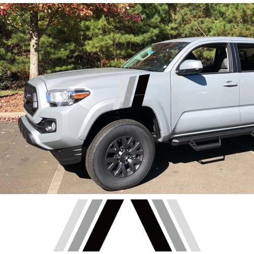 Pickup Body Side Stickers For Toyota Tacoma Truck Graphics Retro Vintage Stripes Decor Cover Vinyl Decal Auto Tuning Accessories