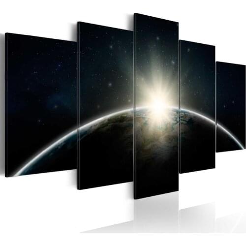 Gaze of an Artist 5 Piece Canvas Art Fractal Abstract Paintings On Canvas Wall Art For Home Decoration unframe