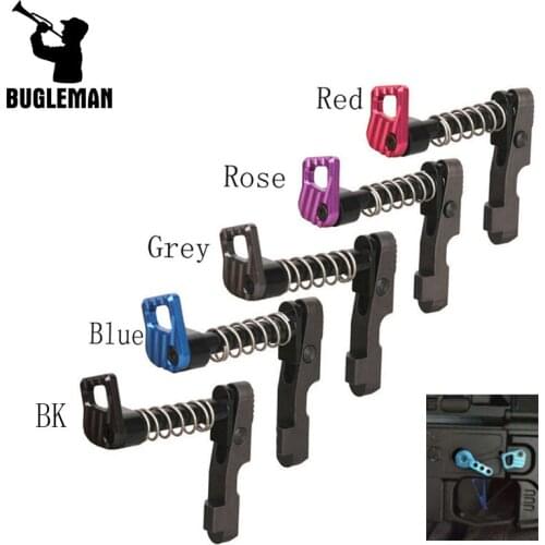 Bugleman Tactical Hunting AR15 Magazine Release Catch for M4/M16 series airsoft AEG CNC Machine Double side left & right hand