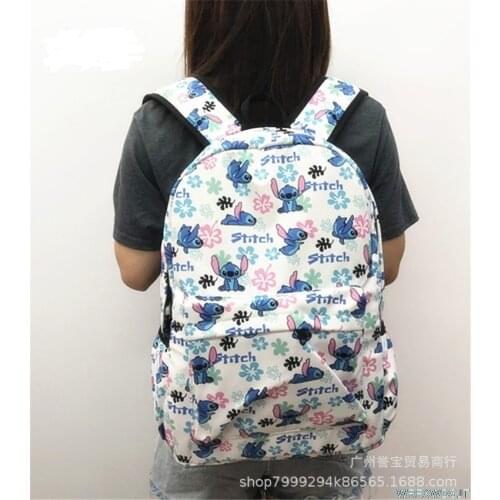 Disney Stitch Kids School Bags Girls Cute Children Cartoon Mickey School Bags Minnie Backpack Waterproof Schoolbags Satchel