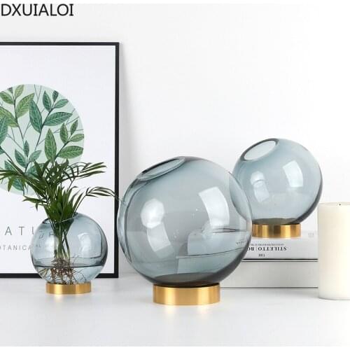 Металлические вазы для цветов DXUIALOI China At AliExpress