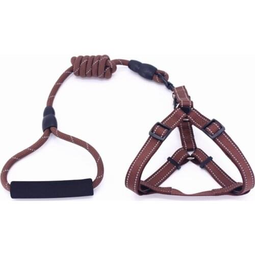 Hot Sale Various Colors Reflective Dog Harness and Leash For Small Medium Large Dog Animals Reflective Dog Leash