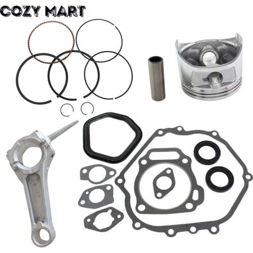 Piston Kits Connecting Rod Full Gaskets Crankcase Seal For Honda Gx390 13hp 188F Engine #13200-ZE3-020
