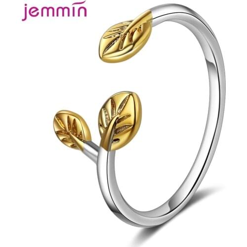 Korean Open Rings Jewelry 925 Sterling Silver Rings For Women Geometric Simple Gold Color Ring Joyeria Fina Para Mujer