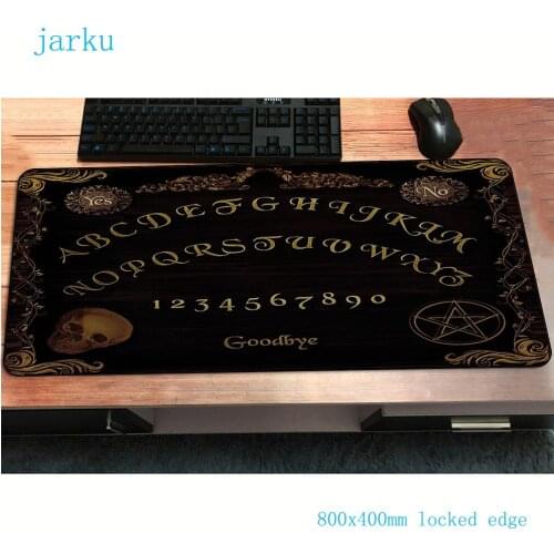 Ouija board mouse pad 800x400x2mm gaming mousepad anime pc office notbook desk mat cute padmouse games gamer mats