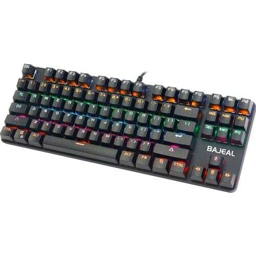 26-key Competitive Mechanical Keyboard True LED RGB Backlit Clicky Two-color Compact Layout For Laptop PC