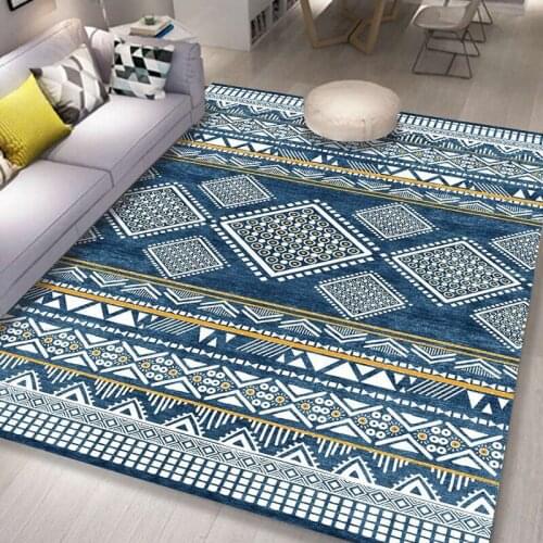 Nordic geometric carpet bedroom decoration non-slip carpet living room floor mat sofa carpet household indoor carpet rectangular