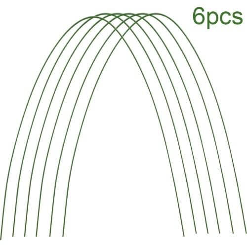6 Pcs Greenhouse Hoops Plant Hoop Grow Garden Tunnel Hoop Support Hoops Plant Holder Tools for Garden Stakes Farm Agriculture
