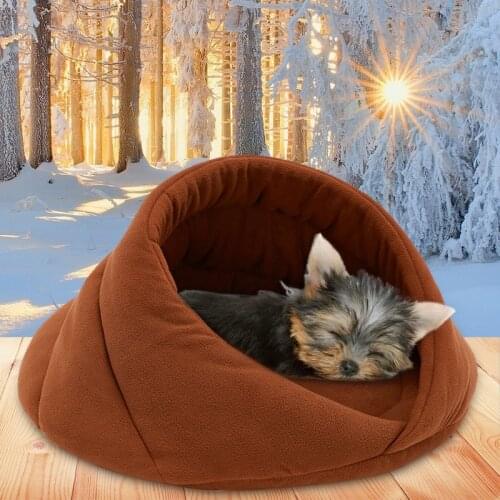 Polar Fleece Pet Cat Dog Mat Winter Soft Nest Pet Cat Small Dog Bed House for Dog Cushion Cat Sleeping Bag Nest High Quality