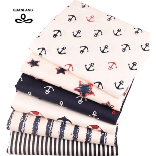 QUANFANG, Printed,Twill,Cotton Fabric For Sewing,DIY, Quilting Baby Children Sheet Pillow,Cushion,Toys,Half Meter 50X160cm/Piece