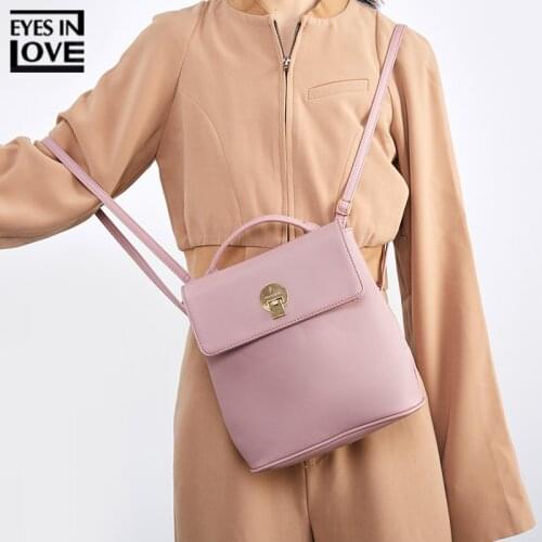 Fashion Women Backpack Mini High Quality Leather Bagpack Multi-Function Small Daypacks Female Ladies Shoulder Bag Girl Mochila