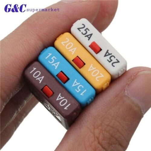 1PC 10-25A 28V for DCresettable circuit breaker fuse automatic manual pull blade car circuit electronics electronics accessories