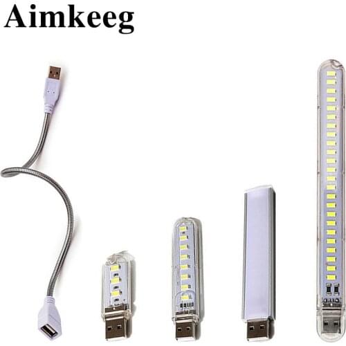 Mini USB Foldable Night Light LED Table Lamp Portable Reading Desk Lamps Book Lights Flashlight for Camping Power Bank Notebook