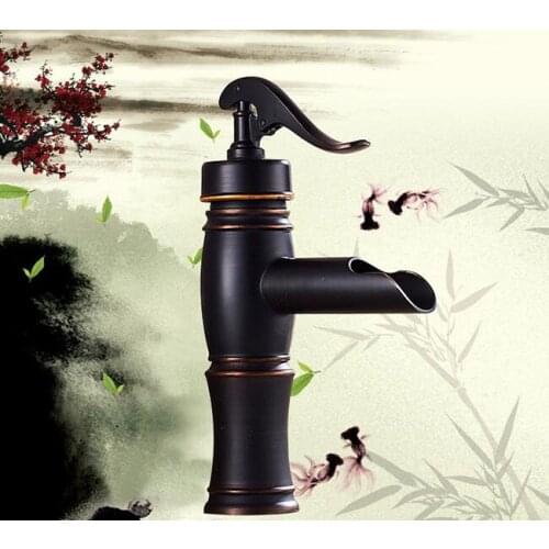 Vidric Retro black Oil Rubbed Bronze Sink Basin Faucet Mixer Taps bathroom hot and color water faucets home supplies top quality