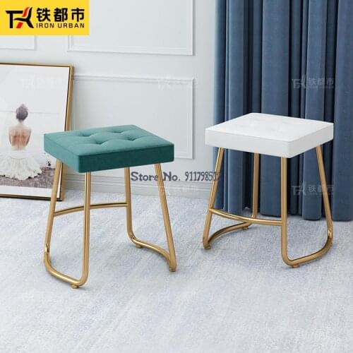 Makeup dressing stool modern minimalist net red home backrest nail chair bedroom ins Nordic girl stool
