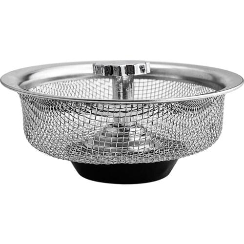 Stainless Steel Bathtub Hair Catcher Stopper Shower Drain Hole Filter Trap Kitchen Metal Sink Strainer Kitchen Sink Accessories