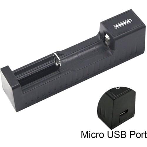 Single Slot USB Batteries Charger Protection IC Universal Battery Charger For 18650 26650 Li-ion