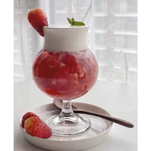 High-value Girl Net 400ML Celebrity Restaurant Glass Soda Bubble Water Glass Juice Glass Smoothie Glass Heart