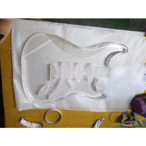 Top Quality QShelly Custom Unfinished Transparent Acrylic ST/TL Only Guitar Body for Electric Guitars Musical Instruments Shop