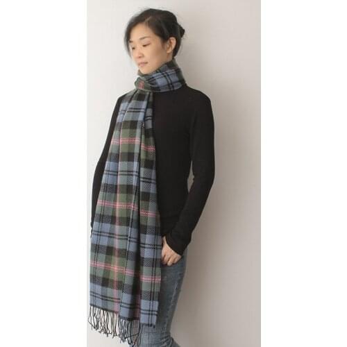 Check Plaid Faux Cashmere Scarf With Tassel Women Winter Thick Warm Acrylic Pashmina Scarves Shawl Wraps Bufanda Hot Sale