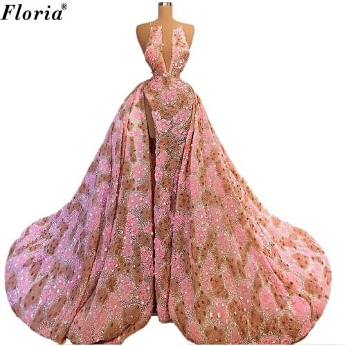 4 Designs Fairy Evening Dresses Mermaid Heavy Handmade Evening Gowns For Women Haute Couture Formal Prom Party Dresses Vestidos