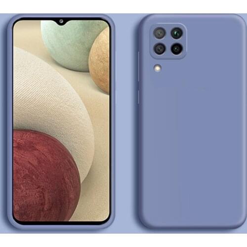 Liquid Silicone Case For Samsung Galaxy A12 Case A21S A41 A31 M21 M30S M31 Cover Protective Phone Bumper For Samsung A12 Funda
