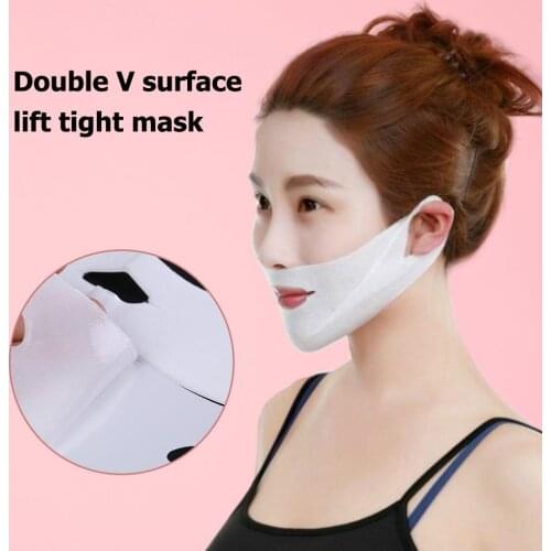1/3/5/10/15pcs 4D Double V-shaped Facial Mask Tension Firming Mask Face Slimming Lifting Thin Mask Beauty Face Care Tool