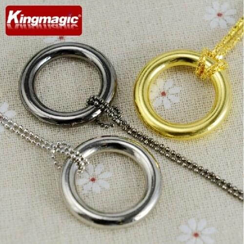 10pcs/lot Magic Circle Magic Necklace Chain & Ring Release Magic Tricks Props Toys Kingmagic