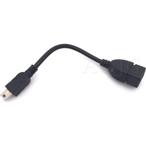 5pin Mini USB Male To USB 2.0 Type A Female OTG Host Adapter Cable OTG Cable For Cellphone Tablet MP3 MP4 Camera