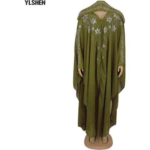 Dashiki African Dresses for Women Traditional Africa Clothes Plus Size Boubou Robe Afrcaine Femme Eid Mubarak Abaya Muslim Dress