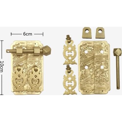 A6 Hardware accessories Straight handle door handle pure copper handle cabinet door handle hardware copper fittings
