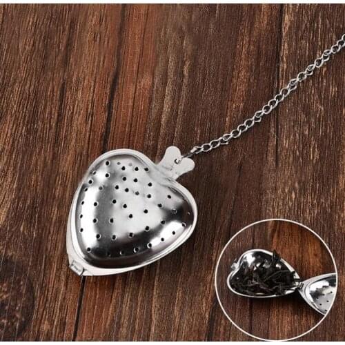Free Shipping 500pcs/lot Stainless Steel Heart Shape Tea Infuser Strainer Filter Loose Leaf Wholesale SN988