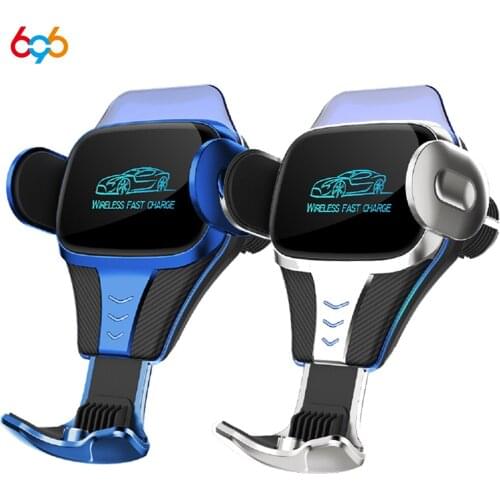 2021 K6S Wireless Fast Charger 360 ° Rotation Intelligent Inductive Expansion Vehicle Stable For iPhone For Huawei For Samsung