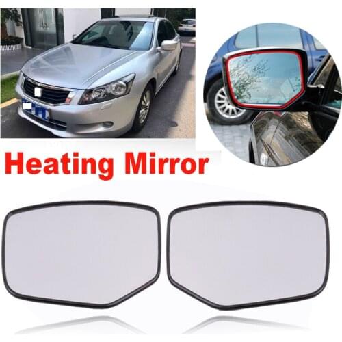 CAPQX 2PCS rear view mirror glass white with Heated For HONDA ACCORD 2008 2009 2010 2011 2012 2013 rearview mirror Glass Lens