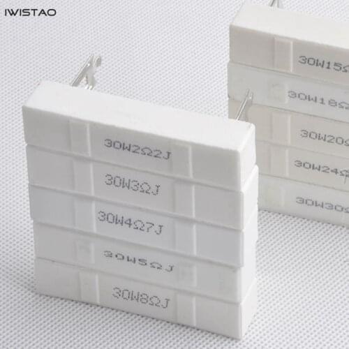 30W Cement Resistor 1 -30ohm Full Specification Professional Crossover Speaker HIFI Audio