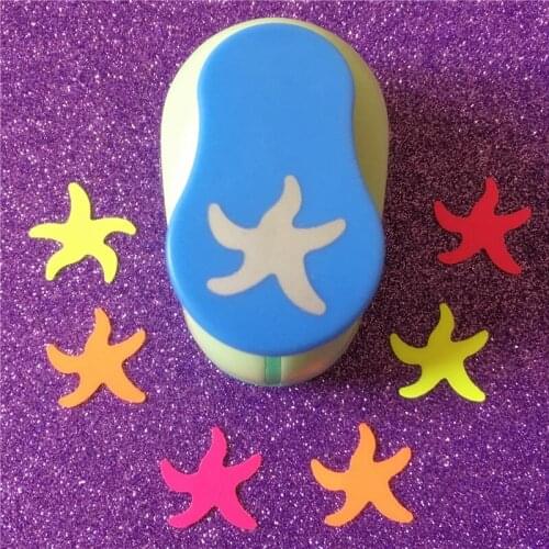 Free Shipping 1"(2.5cm) Lucky Starfish EVA foam punches paper punch for greeting card handmade DIY scrapbook craft punch machine