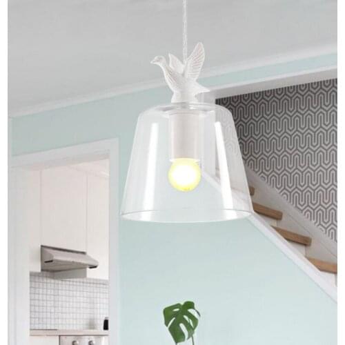 European little duck Pendant lamp led lamps living modern Pendant lamps E27 bulb art glass lamps led lustre Pendant lighting