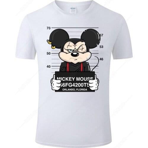 Mickey Mouse T Shirt For Men Summer Cotton Short Sleeve Funny Tee Fashion Cartoon Anime Print Homme T Shirt Unisex Clothes J123